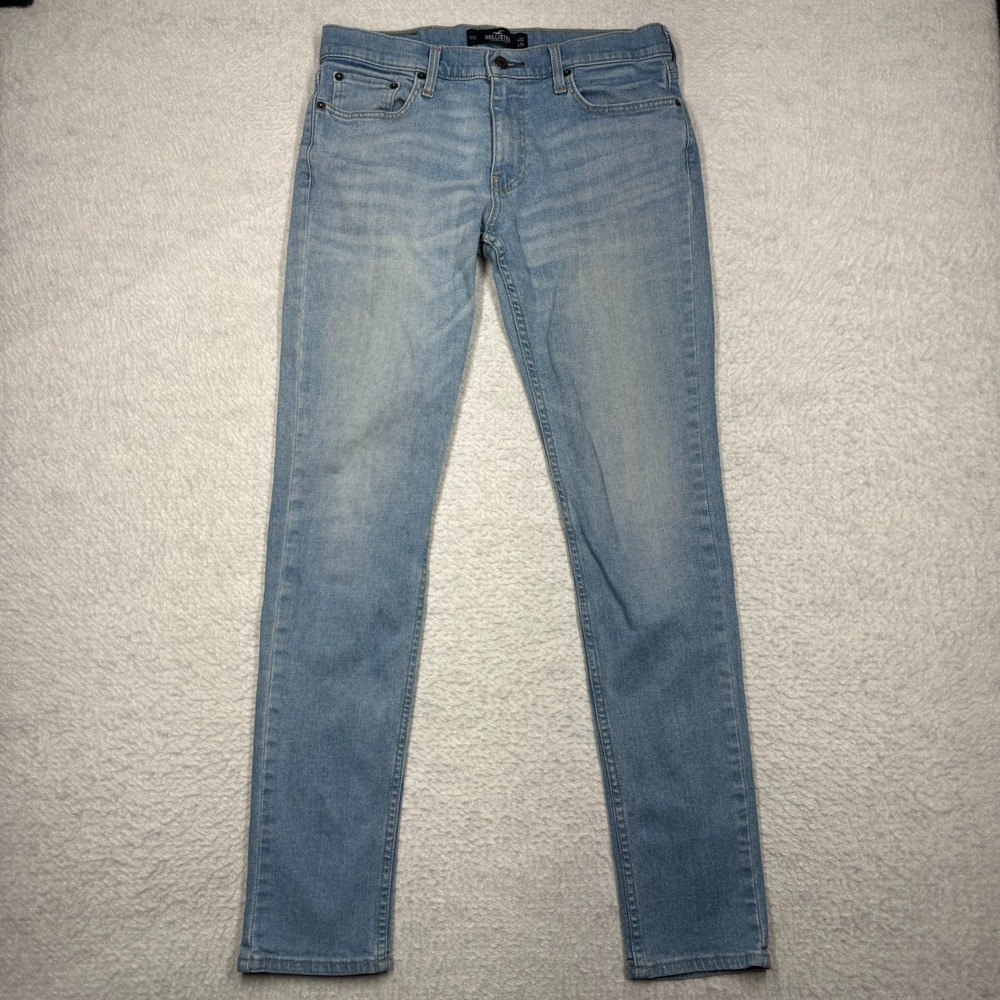 Hollister Epic Flex‎ Blue Jeans Skinny Denim Stretch Pants Men's Size 32x34
